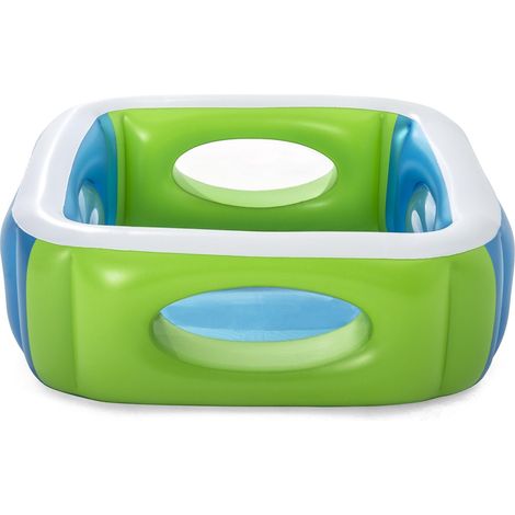Piscina gonfiabile quadrata con oblò Window BestWay 51132 (1/5)