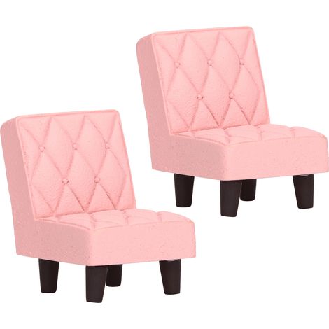 2 Pièces Mini Chaise Vintage Mignonne en Résine Rose - Décoration Micro Paysage pour Fenêtre ou Cadeau (1/5)
