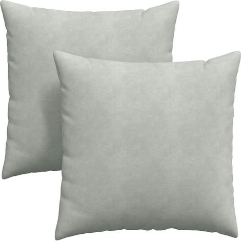 Maison Exclusive - Cojines de sofá 2 pcs Gris Claro 60 x 60 cm Te