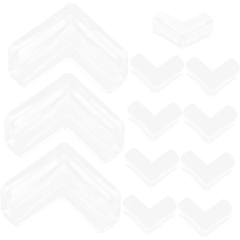 12 protège-coins pour meubles, transparent, antichoc, pour tables (1/5)
