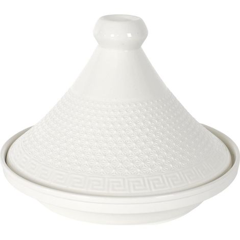 Tajine en céramique coloris blanc (Ø25,5 cm) (1/4)