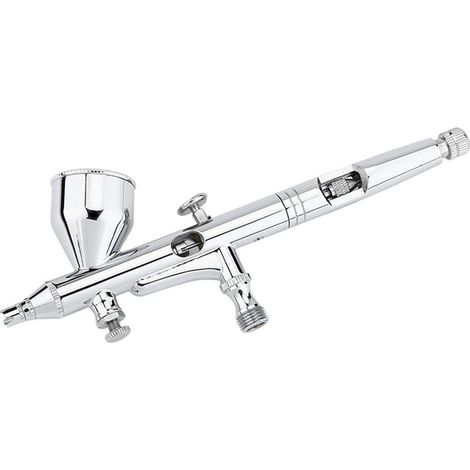 Kit Aérographe Double Action Pistolet 0,2/0,3/0,5 mm Peinture Aiguille (1/5)