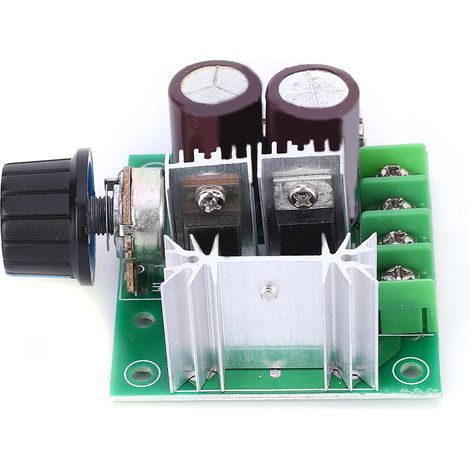 Contrôleur PWM 12V-40V 10A, variateur de vitesse sans palier pour moteur DC, interrupteur de régulation haute efficacité (1/5)