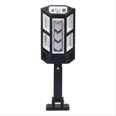 Lampe solaire extérieure étanche IP65, 500 m², avec détecteur de mouvement et éclairage solaire intégré. Idéale pour les jardins, les rues et les murs. (1/5)