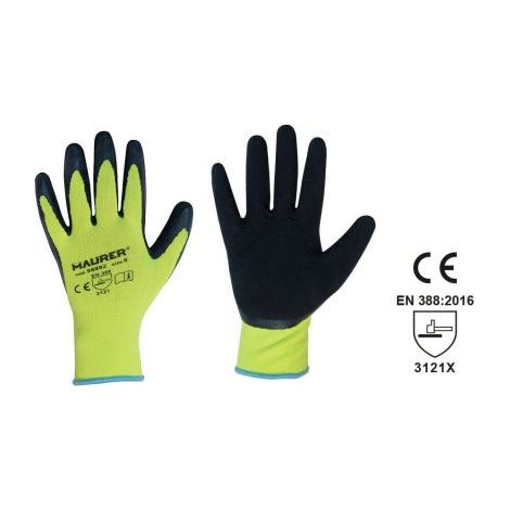 GUANTO IN LATTICE DA LAVORO PROTEZIONE DORSO IN POLIESTERE HI-GRIP 31957V TG 11 (21878)