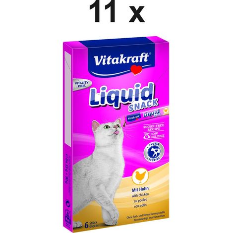 Vitakraft Katzensnack Cat Liquid Snack Huhn - 11 x 90g