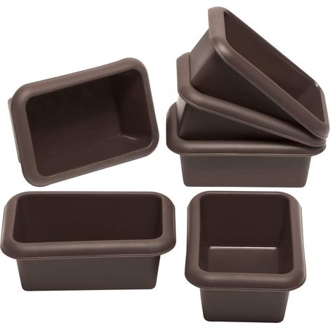 Lurch 85078 FlexiForm Mini Batzen Set di 6 teglie per pane piccole in silicone platinico 100% privo di BPA, marrone, 9,1 x 5,6 x 3,9 cm (1/5)