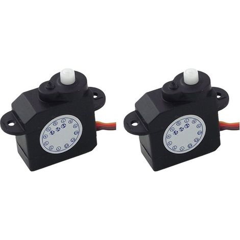 Adecuado para servomotores miniatura de 2,1 g, rotación de 180 grados DM-S0020 2g, servomotores de plástico de 4,8 V-6 V, 2 unidades