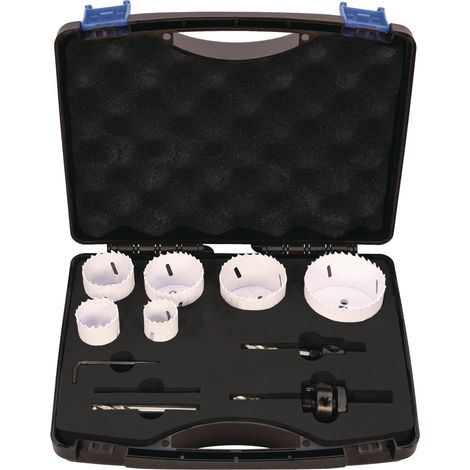 Jeu de scies cloches 16 pcs. 16-76mm Profondeur de coupe 38mm Bi-métal TECWERK (1/2)