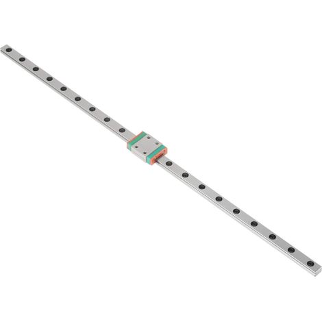 Rail coulissant linéaire, guide d'arbre de rail linéaire 1pc bloc de guidage de rail coulissant linéaire miniature de haute précision en acier pour machine CNC et projet de bricolage(300mm) (1/5)