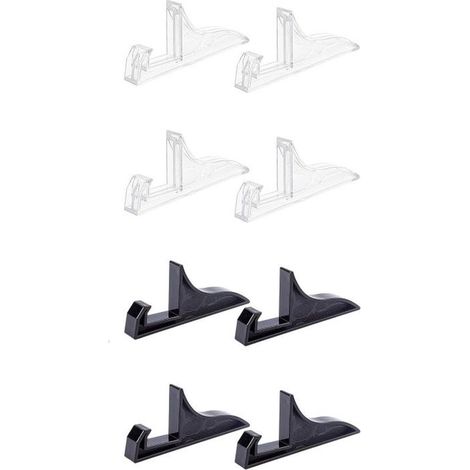 Support de cadre photo - 8 pièces - Support de cadre photo - Présentoir - Plastique - Support de cadre photo - Chevalet de cadre photo - Convient aux cadres photo de 25 cm - Idéal pour la maison - Noi (1/5)
