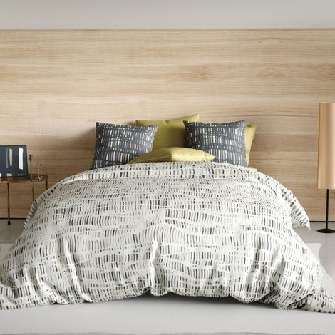 Housse de couette 260x240 Flava + 2 taies coton 57 fils (1/4)