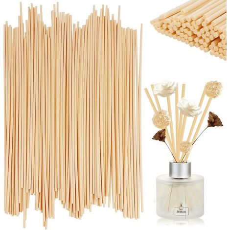 100 pièces - Bâtonnets parfumés - 20 cm x 3 mm - Diffuseurs de parfum - Diffuseur de geur - Bâtonnets parfumés en vrac - Bâtonnets en bambou - Recharge de bâtonnets parfumés Aromathérapie - Pour la ma (1/5)