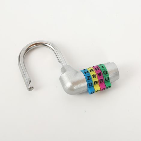 2024 Nouveau cadenas à combinaison à 4 lettres (lot de 2) - Argent