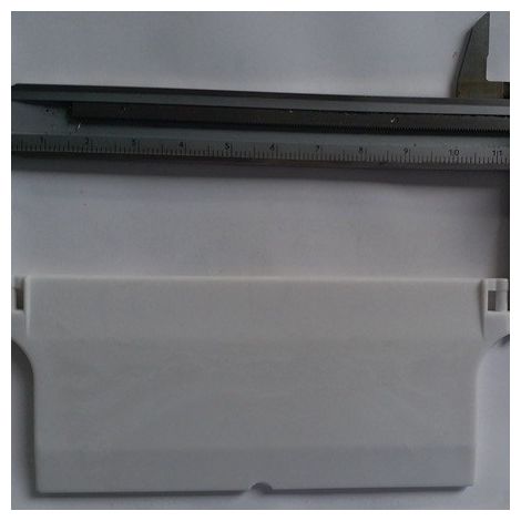 Accessoires pour stores vénitiens à 10 panneaux de 100 mm (3,93 pouces), base de store vertical, feuille de caoutchouc et panneau de suspension. (1/5)