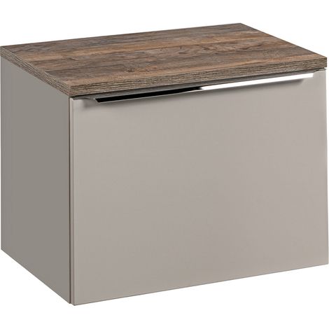 Waschtischunterschrank 60cm Éros mit 1 Schublade, Taupe