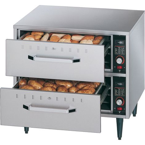 Chauffe aliments à poser - 2 tiroirs GN 1/1 - Diamond