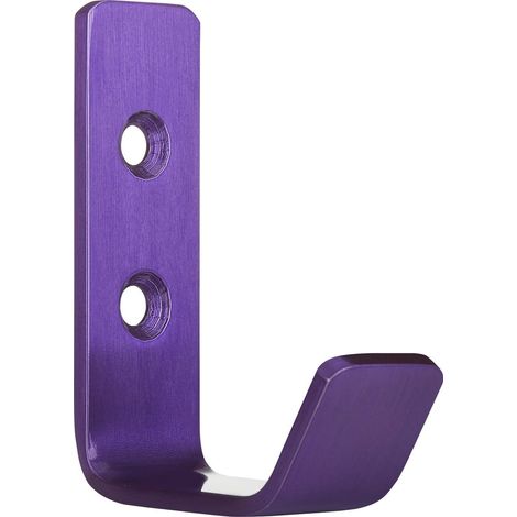SO-TECH - Patère murale Loxten - L45×P20 mm - Inox - Pour vestiaire, entrée, chambre - Pour manteaux, écharpes, sacs, porte-serviettes - Lilas
