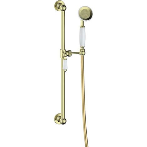 Signature Eternal Traditional Slide Rail Shower Kit - Brushed Brass