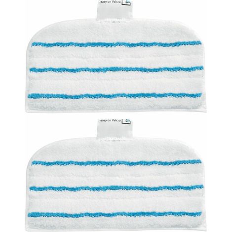 Black & Decker – Patins microfibre pour balai vapeur – Lot de 2 pièces – Technologie Easy Glide pour nettoyage efficace – FSMP20 (1/5)