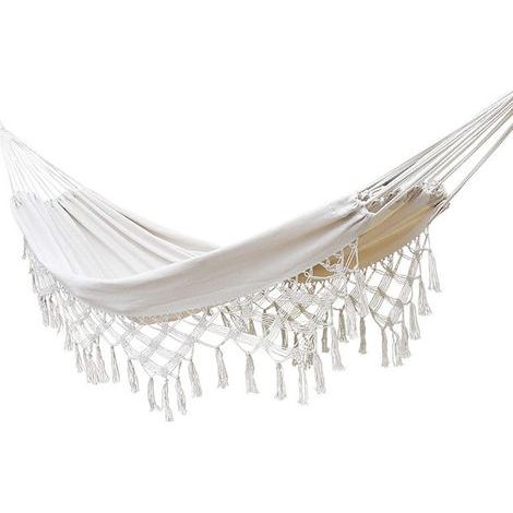 Hamac d'extérieur, Double Coton, hamac brésilien de Jardin, Convient pour 2 Adultes idéal 200150cm(Max Load 450 lbs) (1/5)