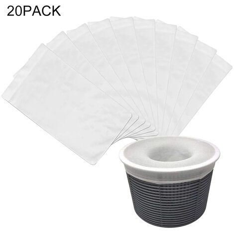 Lot de 10/20/30 chaussettes de skimmer en nylon haute élasticité (20 pièces), filet de filtration pour piscine enterrée (1/5)