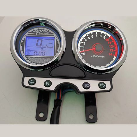 Modified LCD dashboard with clock display for SUZUKI motorcycles (1/3)