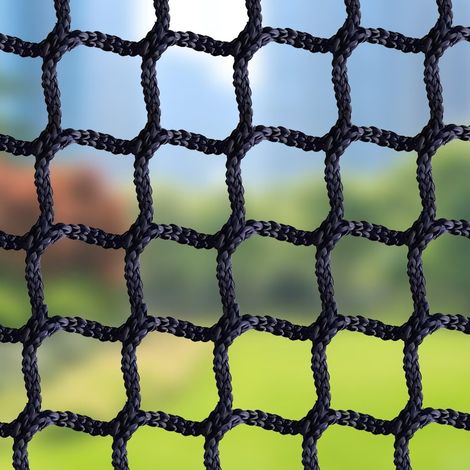 Filet de sécurité pour enfants, animaux domestiques, escaliers, balcons, balustrades, filet de protection pour aires de jeux, filet de sport, filet de baseball, noir,2mx3m