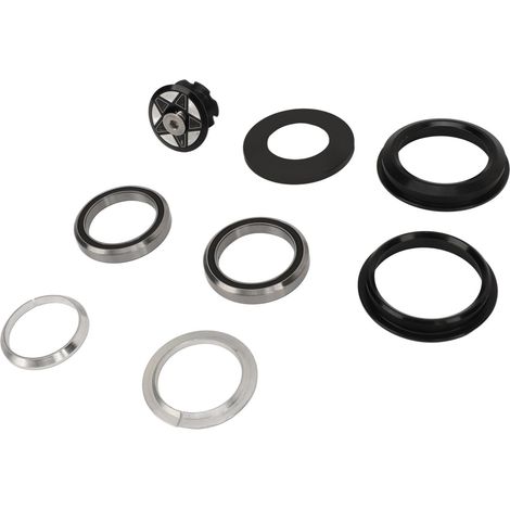 Ensemble de cuvettes de fourche avant de vélo en alliage d'aluminium anodisé étanche, entretoise de jeu de direction pour cadre à pivot conique de 44 à 50,6 mm (1/5)
