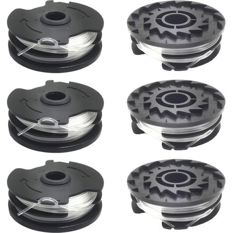 Carrete de repuesto de 6 piezas para cortacéspedes inalámbricos LIDL Parkside PRTA 20-Li A1 B1, PRT 550 A1, PRT 550 A2, PRT 550 A3, PRT 550 A5, PRTA 20-Li B2, PRTA 20-Li C3 (8,2 m, Φ1,65 mm) (1/5)