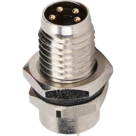 M8FP4 Nadelbuchse 4-poliger M8-Stecker IP67 Rückseitig montierte Epoxidharzversiegelung (1/5)