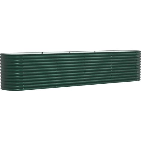 Maison Exclusive - Hochbeet Grün 400 x 80 x 81 cm Stahl