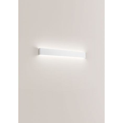 Applique Led En Aluminium Blanc, Design Moderne Et Élégant, 30W, 2700Lm, 3000K, Éclairage Mural Pour Intérieur Ip20, 83Cm - Marque Perenz France (1/2)