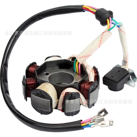Moto tout-terrain, quad, buggy de plage, moto de route, magnéto à bobine deux trous CB125-8 150/250 cm³, stator à huit pôles (1/4)