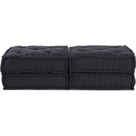 Maison Exclusive - Unité de canapé modulaire 2 pc Tissu Anthracite (1/3)