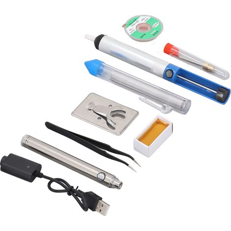 Kit de fer à souder portable, outil de soudage alimenté par batterie rechargeable USB 510 pour intérieur et extérieur (1/5)
