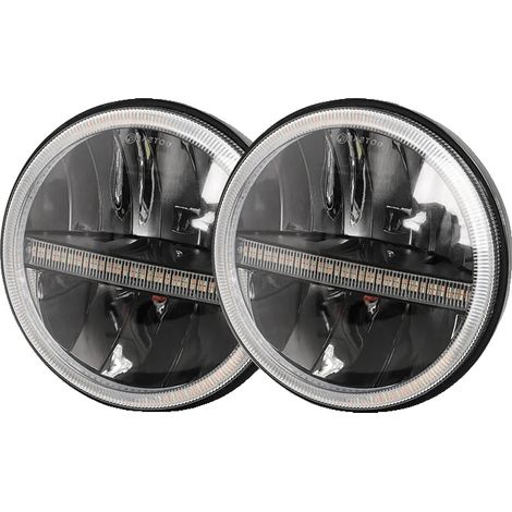 Faro LED, luz alta/baja, compatible con Chevy C10 C20, luz alta/baja con luz diurna (DRL) (1/2)