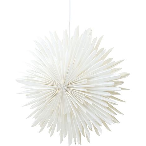 Sälen Weihnachtsstern mit Licht Papier Ø60 cm Pendelleuchte weiß.