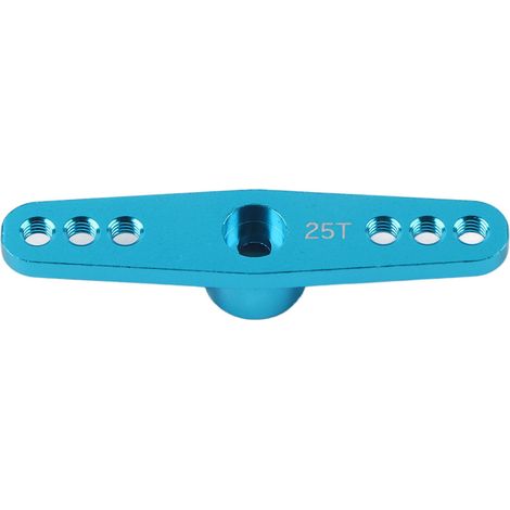Bras de direction servo 25T pour voiture RC, pièce de rechange en aluminium usiné CNC, haute précision (Bleu ciel N10087NB) (1/5)