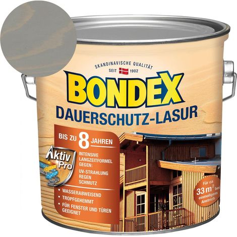 Bondex Dauerschutz-Lasur Grau 2,50 l - 377907 (1/5)