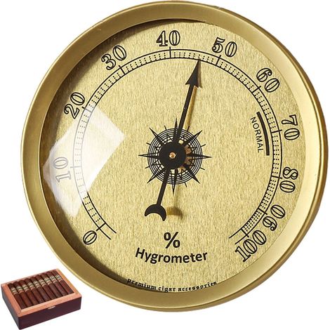 Mini-humidificateur mécanique portable pour cigares avec hygromètre (1/5)