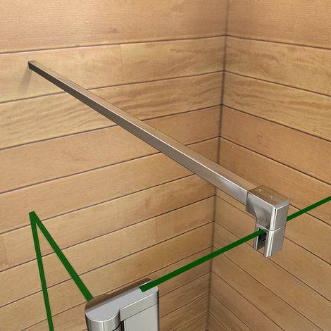 Barra de Soporte Sujección para Mamparas 90cm
