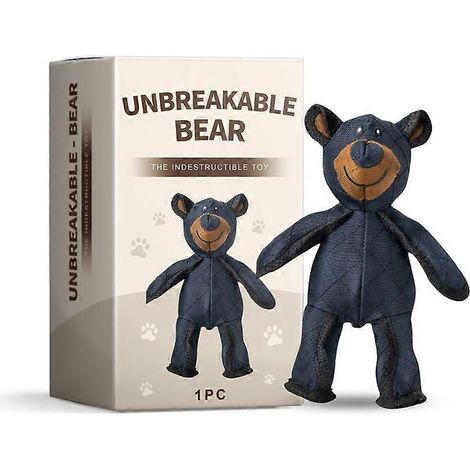 Peluche incassable Teddy Extreme Bear pour chien, jouet en peluche indestructible avec couineur, idéal pour les chiens à mâcher agressifs. (1/5)
