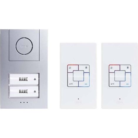 m-e modern-electronics 41186 interfono cableado plata