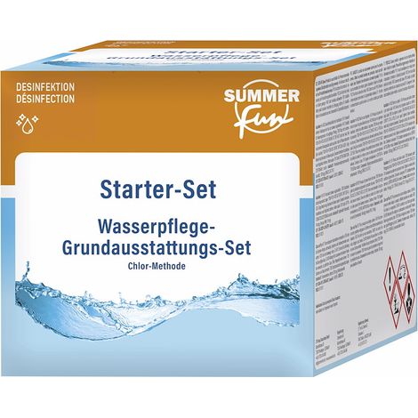 Starter-Set, Wasserpflege- Grundausstattungs-Set, Chlor