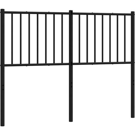 Maison Exclusive - Ersatz-Kopfteil Metall Schwarz 120 cm