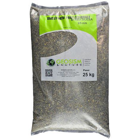 Sabbia silicea, quarzite 2/5 mm (25 kg)