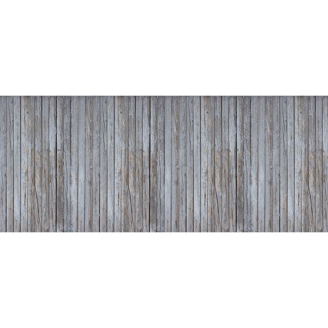 Papier peint pamoramique bois rustique | Tapisserie panoramique imitation lambris bois | Papier peint panoramique salon moderne - 250 x 600 cm (6 pièces) (1/2)