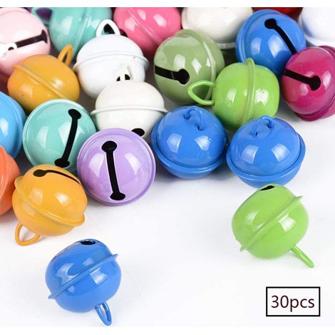 Clochette Métallique - 22 mm - Avec Anneau - Pour Décoration De Noël, Loisirs Créatifs, Bijouterie Et Accessoires Pour Animaux - 30 Pièces (1/5)