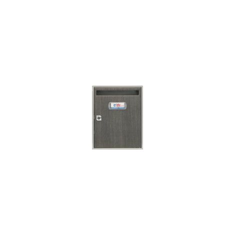 Cassetta postale verticale da interno/esterno in acciaio inox Teide frassino 300x240x80mm 15821